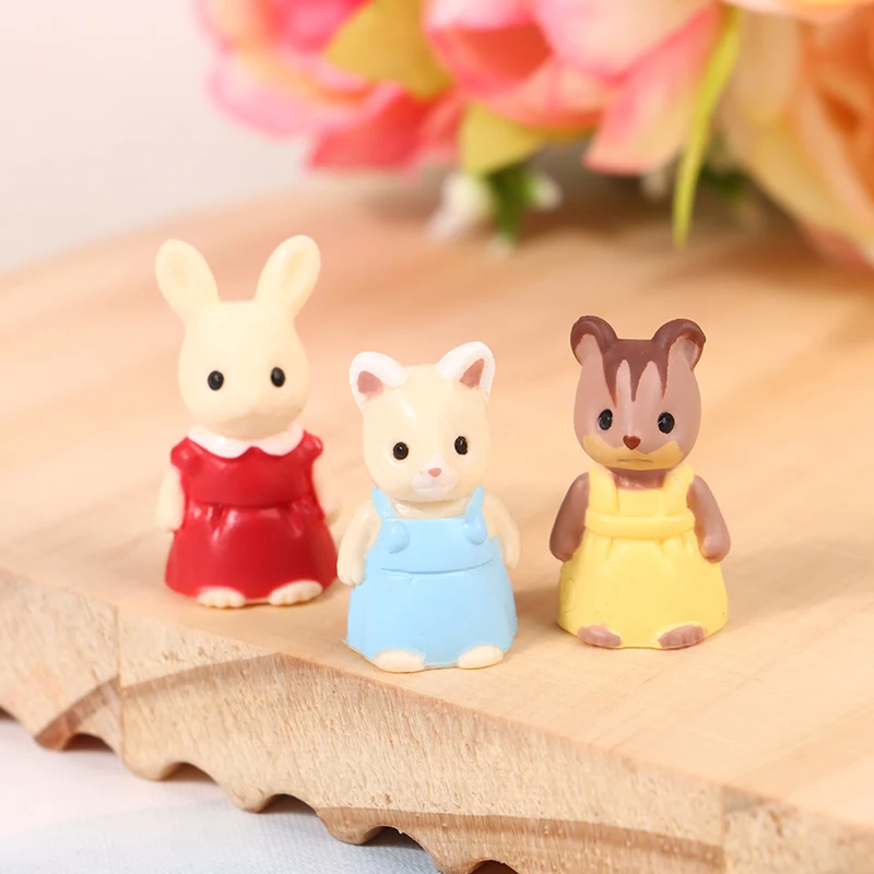 1Pc Mini Bunny Garden Scene Accessories Decorative Toy Play House Accessories Prop Toy