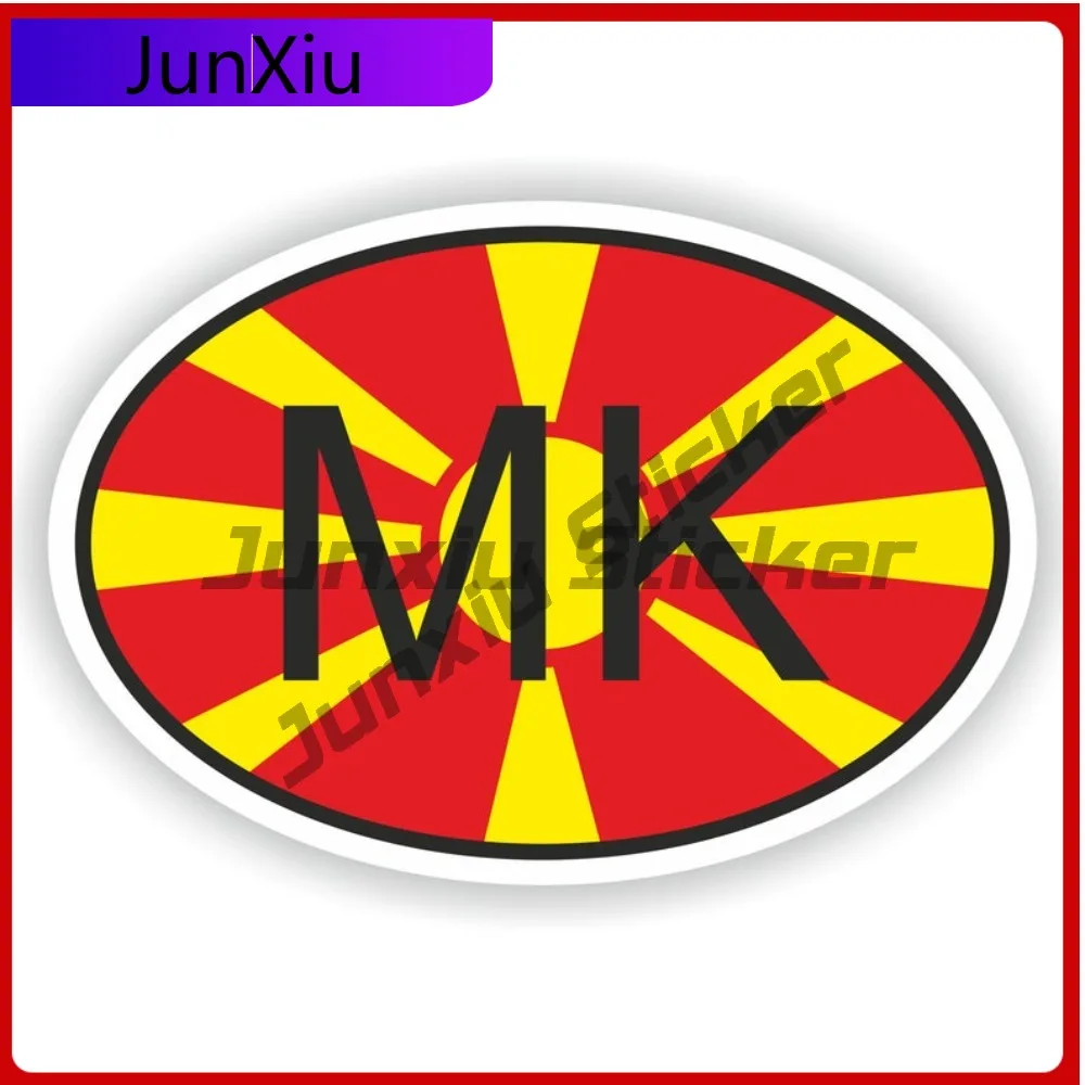 Стикер с кодом страны Северной Македонии