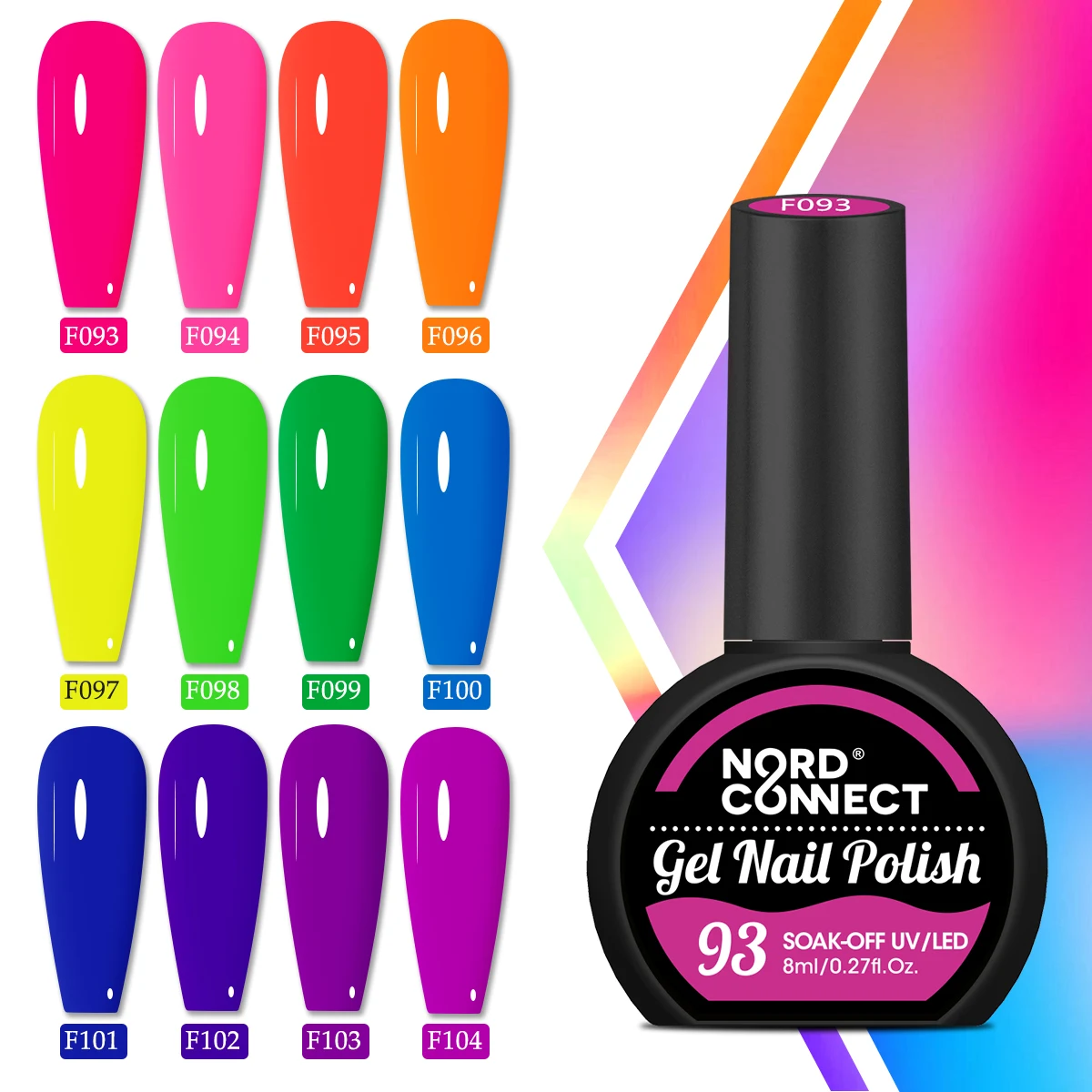 8 مللي زجاجة نصف دائرية من هلام طلاء الأظافر سلسلة قوس قزح لوازم الأظافر طويلة الأمد مجموعة مانيكير شبه دائمة جيل للأظافر برايم #1