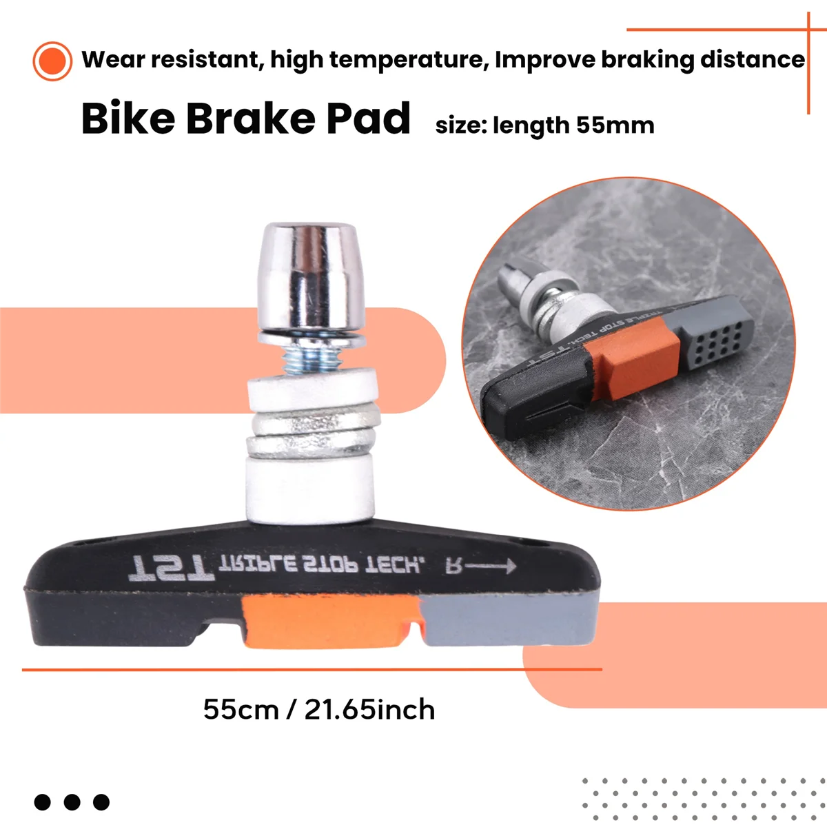 SLQZT مكابح الدراجة 55 مللي متر ل 14 بوصة 16 بوصة 18 بوصة 20 بوصة قابلة للطي دراجة فيلو صغيرة V قطع غيار الدراجات الفرامل