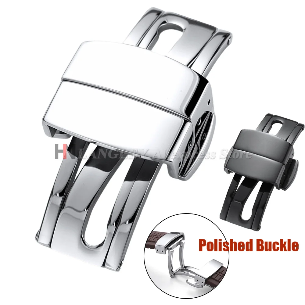 16mm18mm Stainless Steel WatchBuckle For Patek Philippe 5164A 5167A 5168A Aquanaut Series Metal Folding Button Watch Accessories