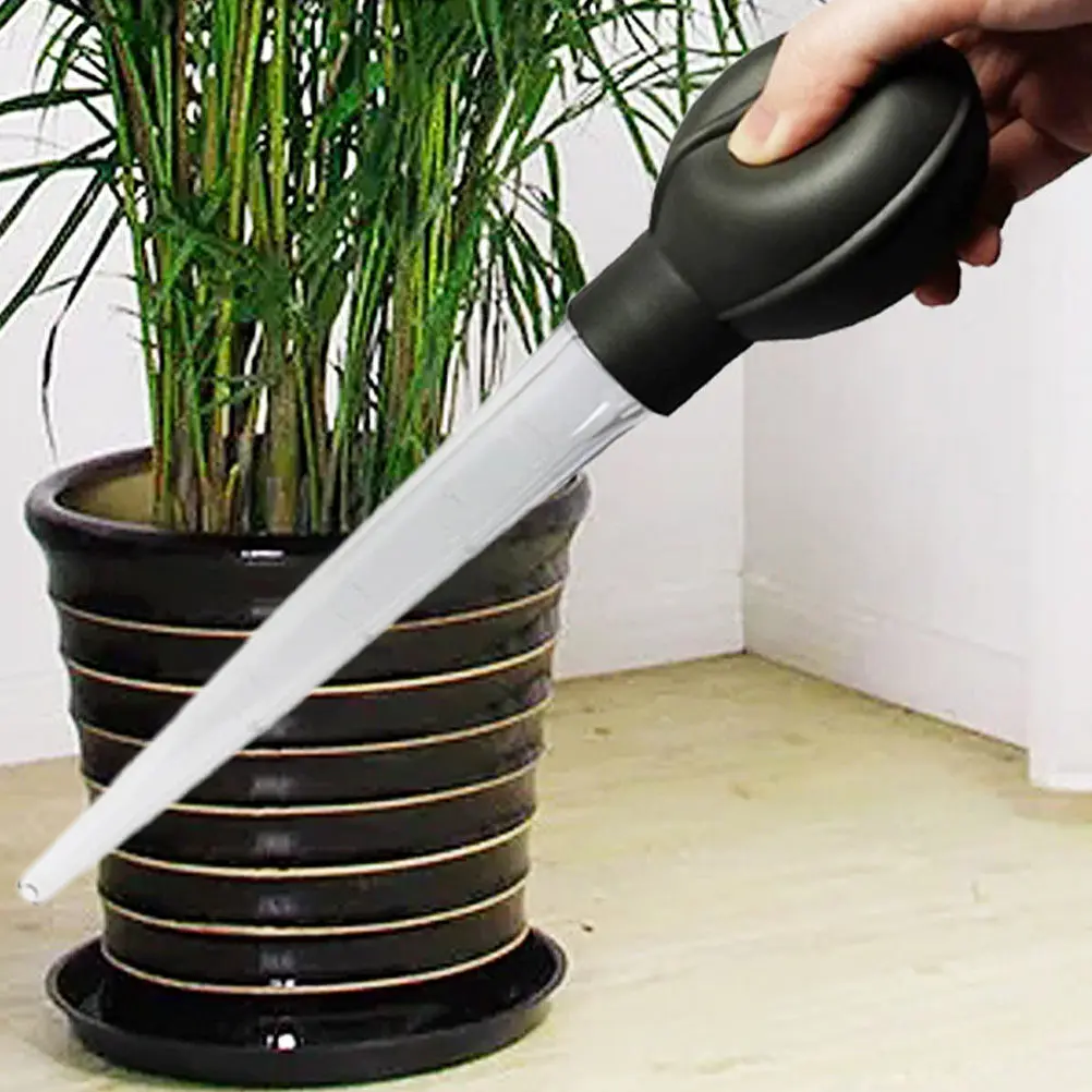 2Pcs Plant Tray Water Remover Tool Large Tube Dropper for Flower Pot Saucer Overflow Extraction Water Catcher for Indoor Outdoor view 2