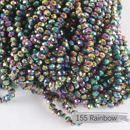 2mm 4mm 6mm 8mm Rondelle Austria Crystal Beads Faceted Glass Beads Loose Spacer Beads for DIY Bracelet Garment Making - Image 41