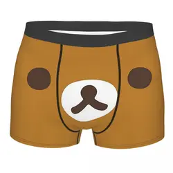 Face Rilakkuma Bear Underpants Breathbale Panties Male Underwear Comfortable Shorts Boxer Briefs