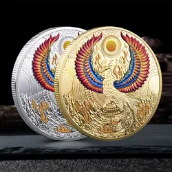 Souvenir Coin 12 Zodiac Commemorative Coins Nirvana Firebird Bathing Fire Phoenix Chinese Decoration