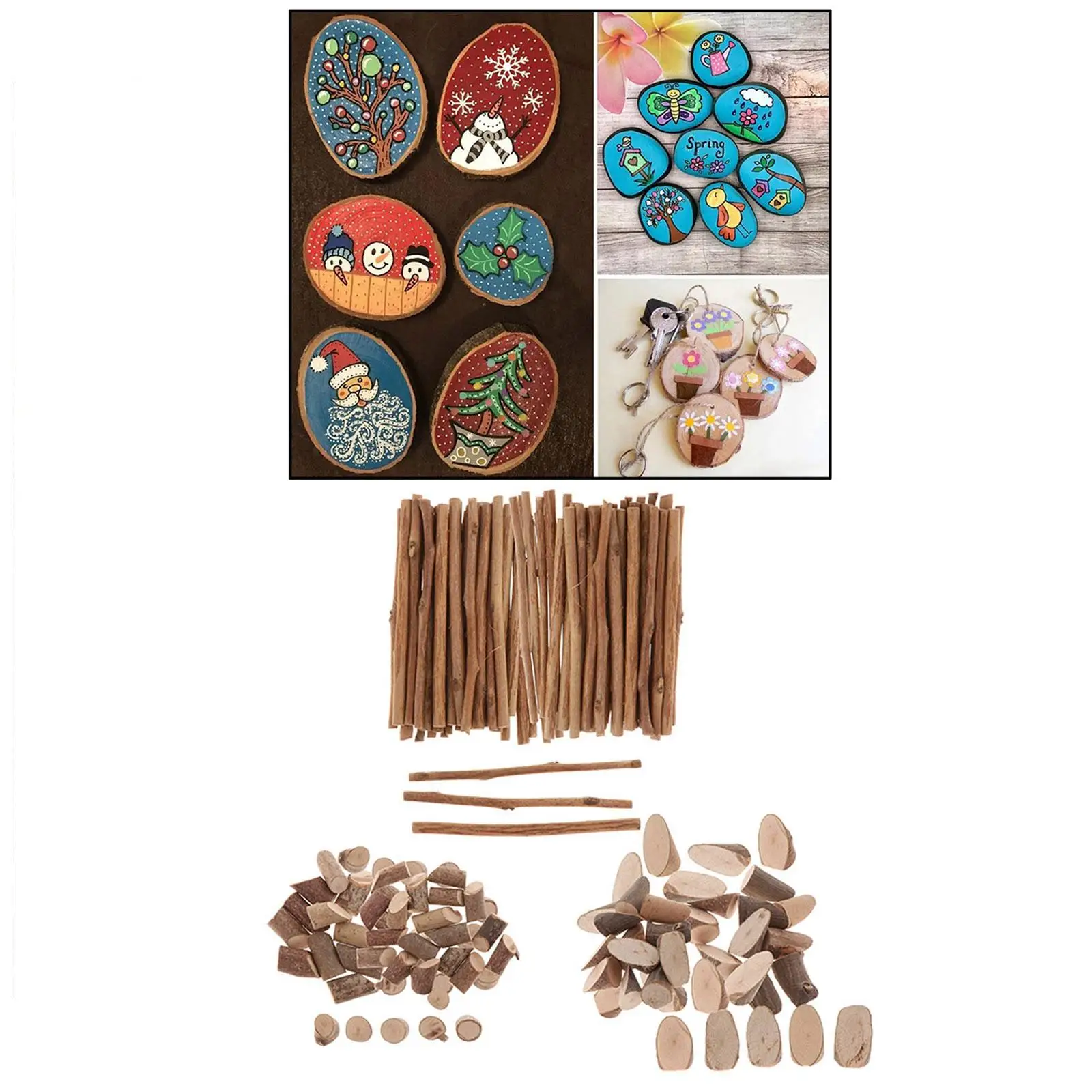 شرائح خشبية غير مكتملة كتل خشبية الحرف الحلي الكتابة على الجدران الخشبية للوحات عيد الميلاد لوحات العمل والحرف اليدوية