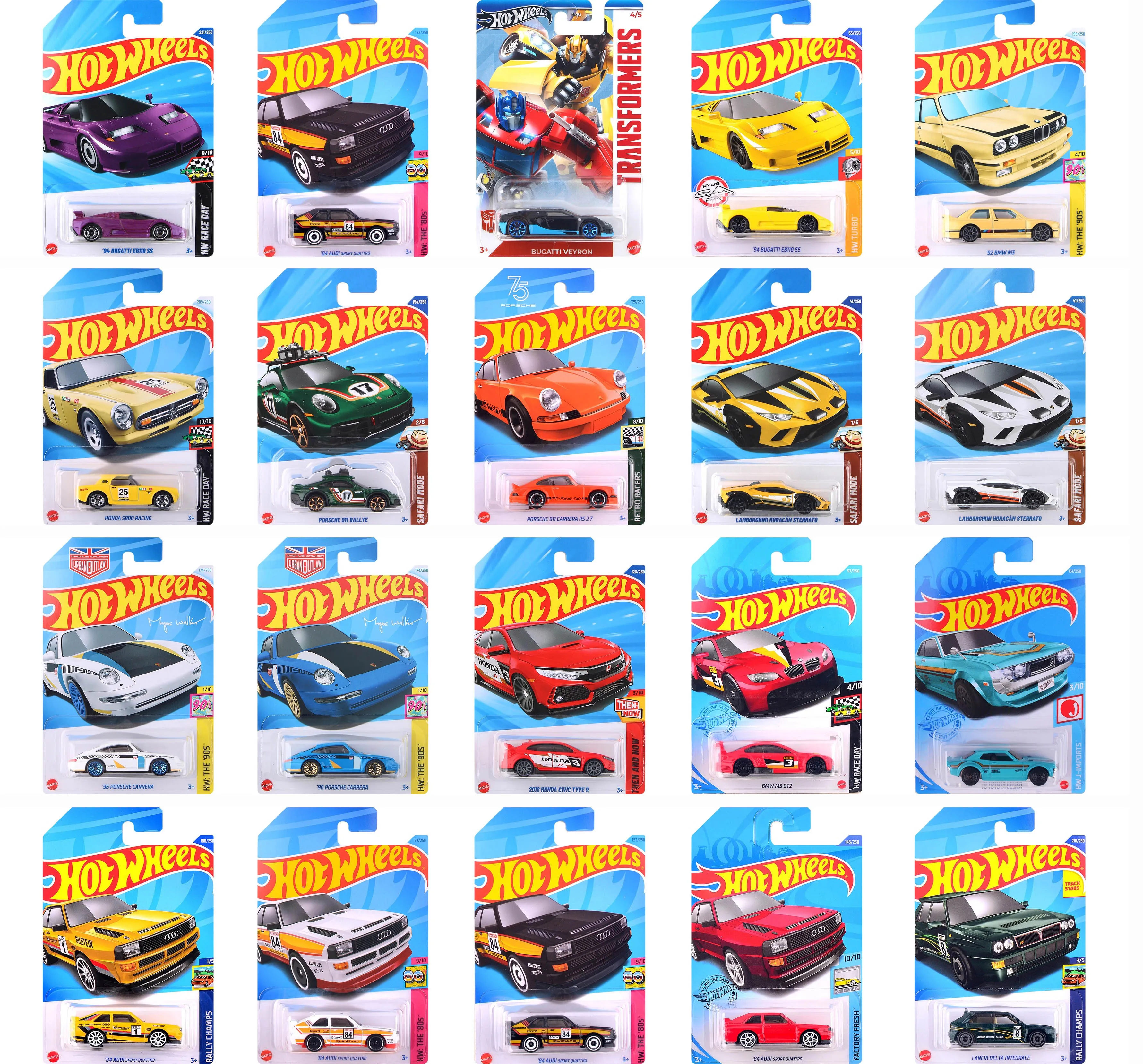 

Hot Wheels собирают игрушки, машинки для детей Subaru Lamborghini McLaren F1 BMW Mustang NIISAN Porsche Civic Bentley Hotwheels, подарки для мальчиков