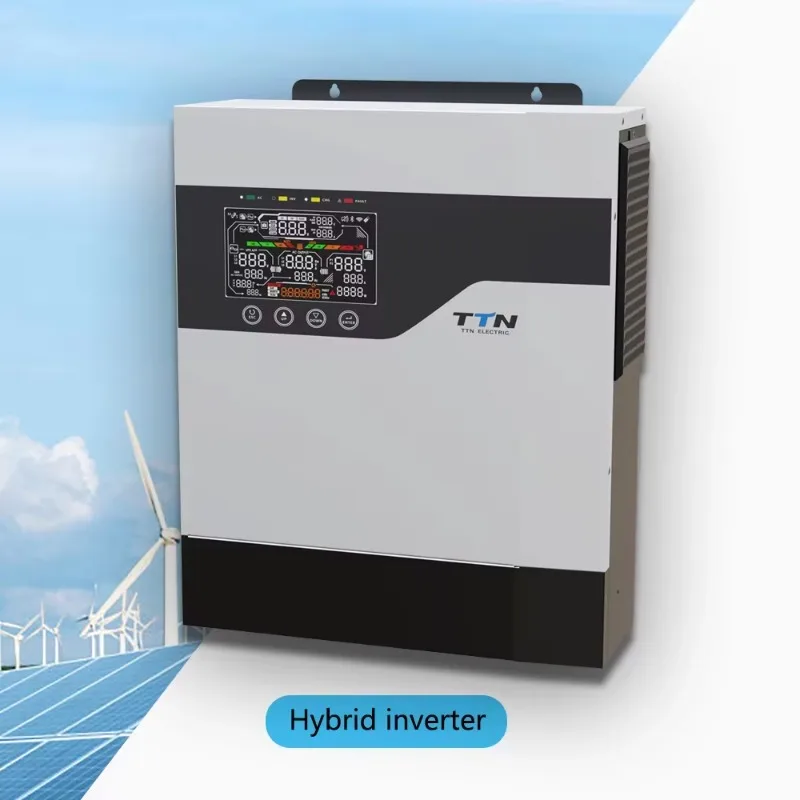 12V 24V 48V 1.2KW 3.6KW 6.5KW MPPT Mode LCD Display Single Phase Output AC to AC/DC to DC Hybrid Solar Inverter