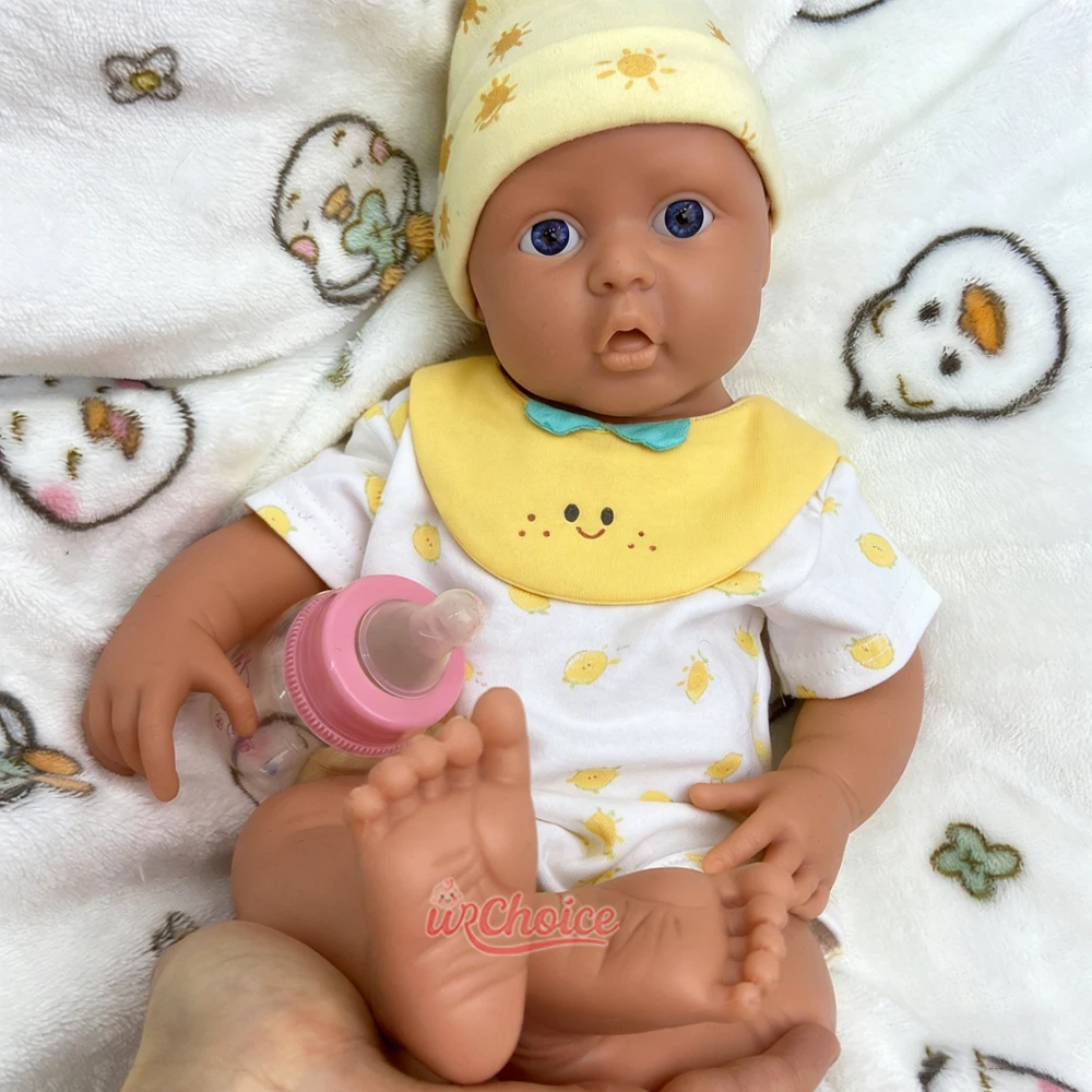 42cm Premium Full Silicone Reborn Doll Lifelike Newborn Shape Flexible Poseable Collection Doll for Reborn Doll Enthusiasts