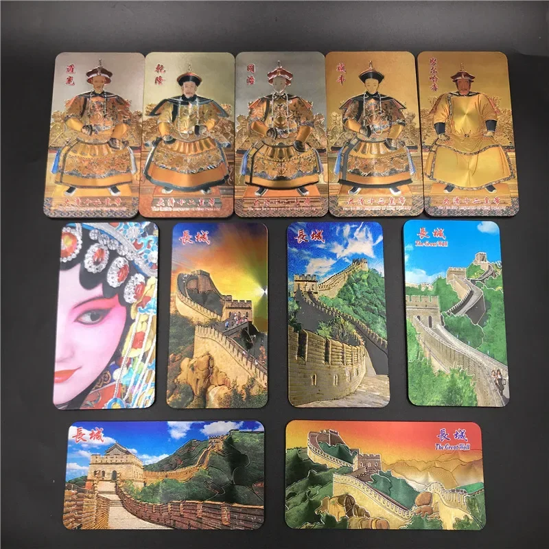 The Great Wall Chairman MAO The Emperors of Qing Dynasty In China Beijing Opera Characters Creative Magnetic Sticker Souvenir