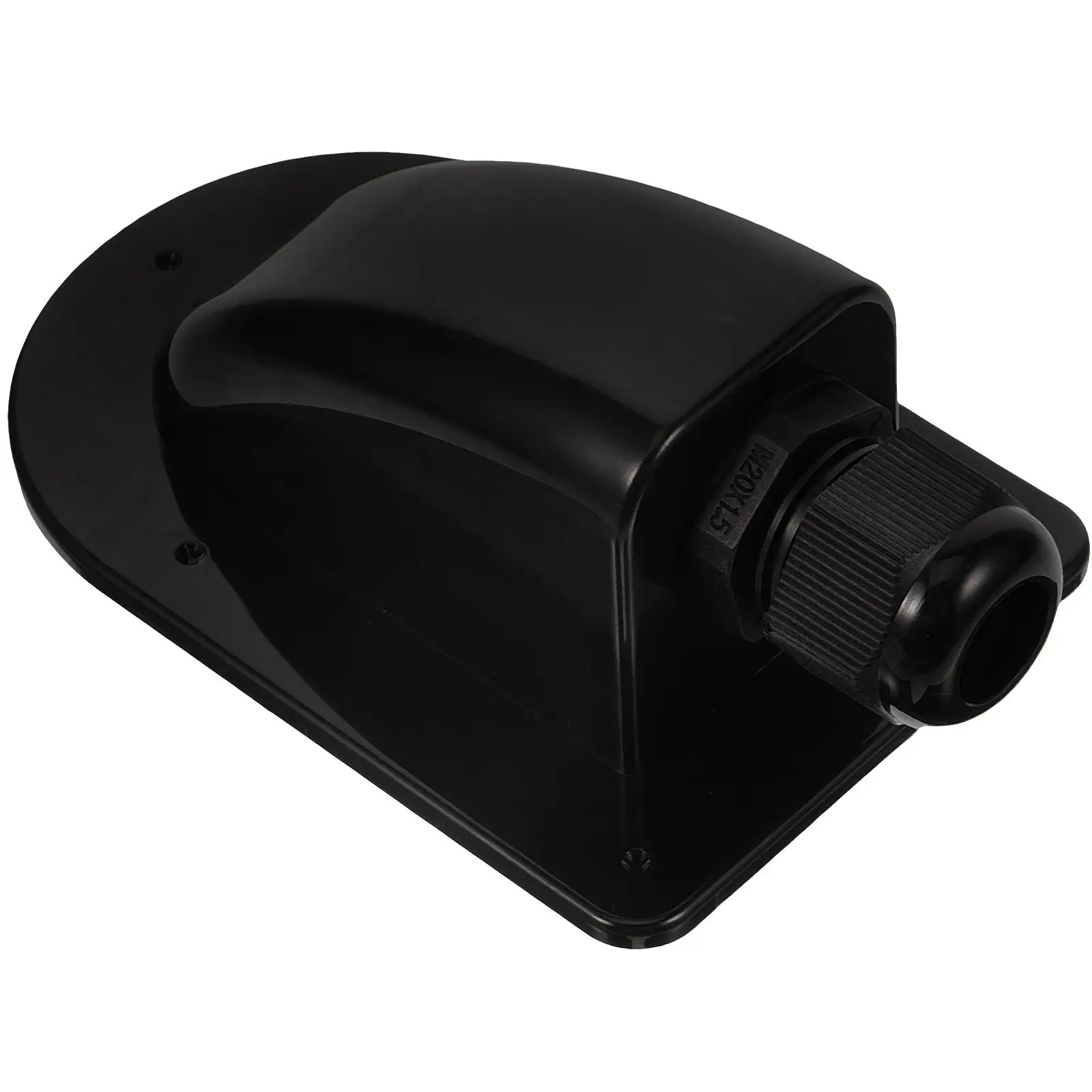 

Solar Cable Entry Box Single Hole Black Waterproof RV Solar Panel Wiring Case Accessories Punch Free Install Cable Entry Device