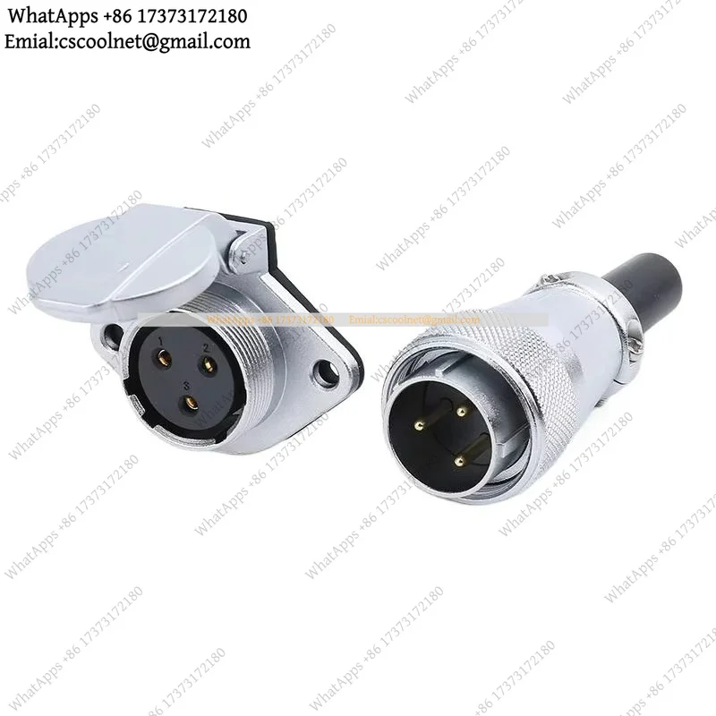 WEIPU WS24 M24 Waterproof Quick Electrical Solder Wire Power Connector 2 3 4 9 10 12 19 Pin Aviation LED Male Plug Female Socket