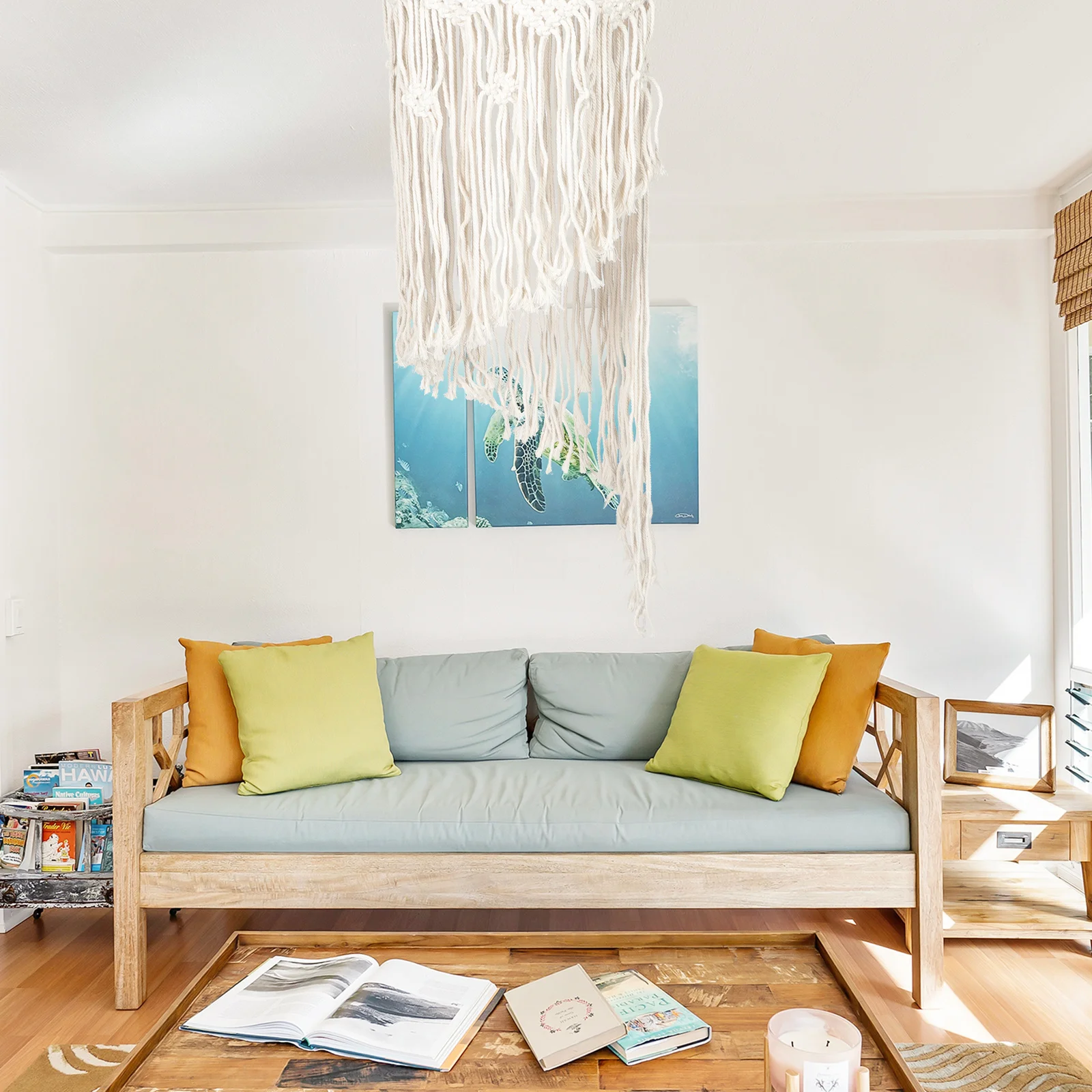 

1 шт. тканый абажур, хлопковый потолочный светильник, ручной подвесной абажур для дома, люстра, абажур, декоративный светильник