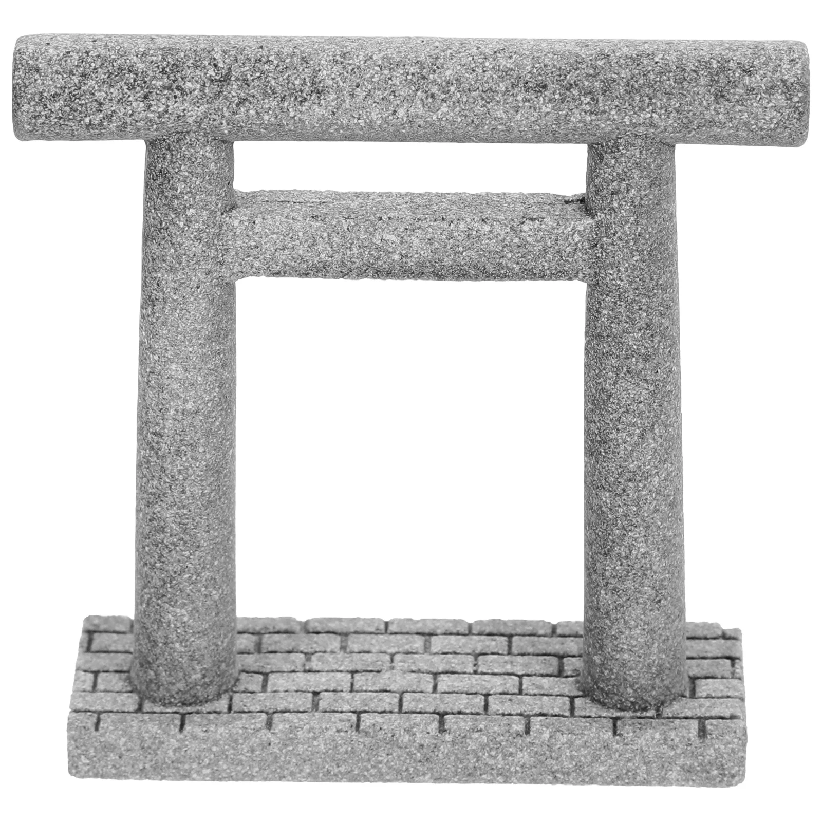 

Mini Stone Gate Japanese Style Waterproof Garden Decor Statue For Micro Landscaping Decorations Miniature Gate Props