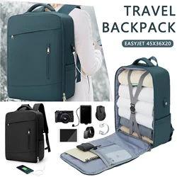 Travel Bakcpack Easyjet 45x36x20 Cabin Bag Carry-Ons for Men Women Laptop Backpack Reinforced Daypack USB Short Distance Luggage