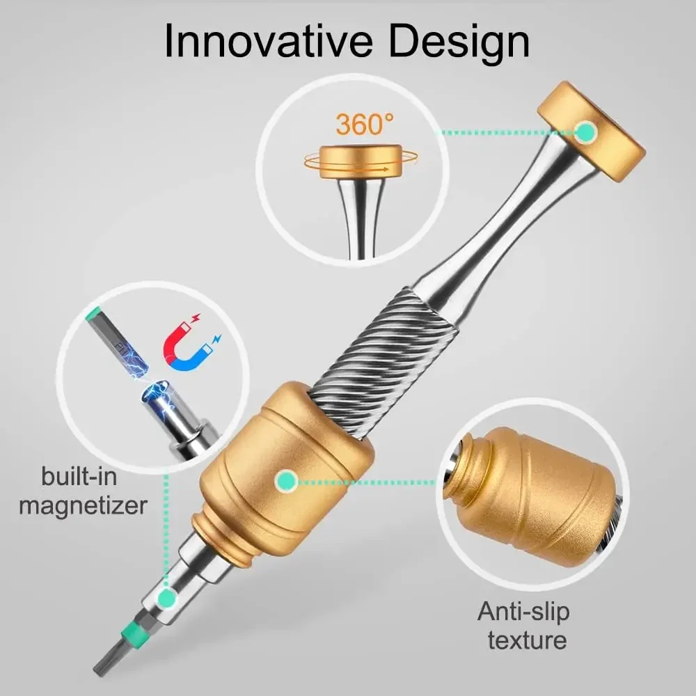 مقبض منخفض الجاذبية للكمبيوتر الشخصي آيفون مجموعة أدوات إصلاح 37 في 1 مجموعة مفكات برغي دقيقة مع المغناطيسي S2 الصلب توركس فيليبس بت #3