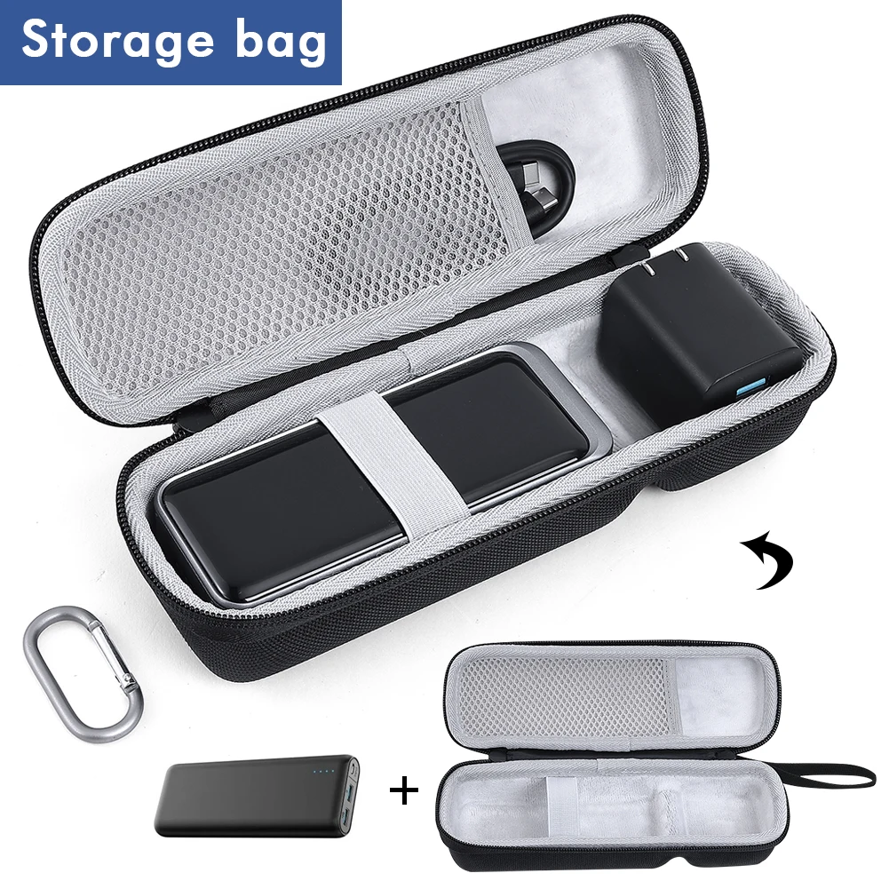 Carrying Case for Anker Prime Power Bank 12000mAh 130W&Charger EVA Hard Outdoor Travel Storage Bag Carrying Cover Accessories