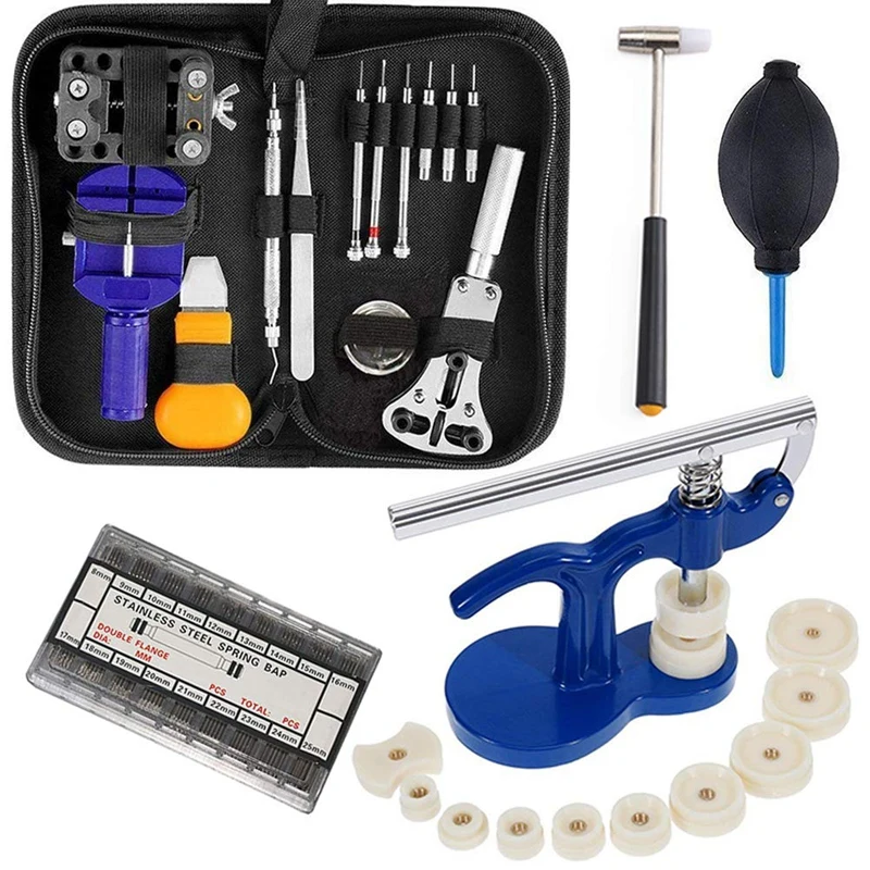 

Watch Repair Tool Kit - Mechanical Set For All Men's And Women's Watches Suits Including Link Remover, Opener, Spring Bar, Etc.