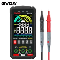 GVDA nowej generacji 600V multimetr cyfrowy Ture RMS AC DC NCV inteligentny multimetr Tester Ohm pojemność Hz miernik napięcia