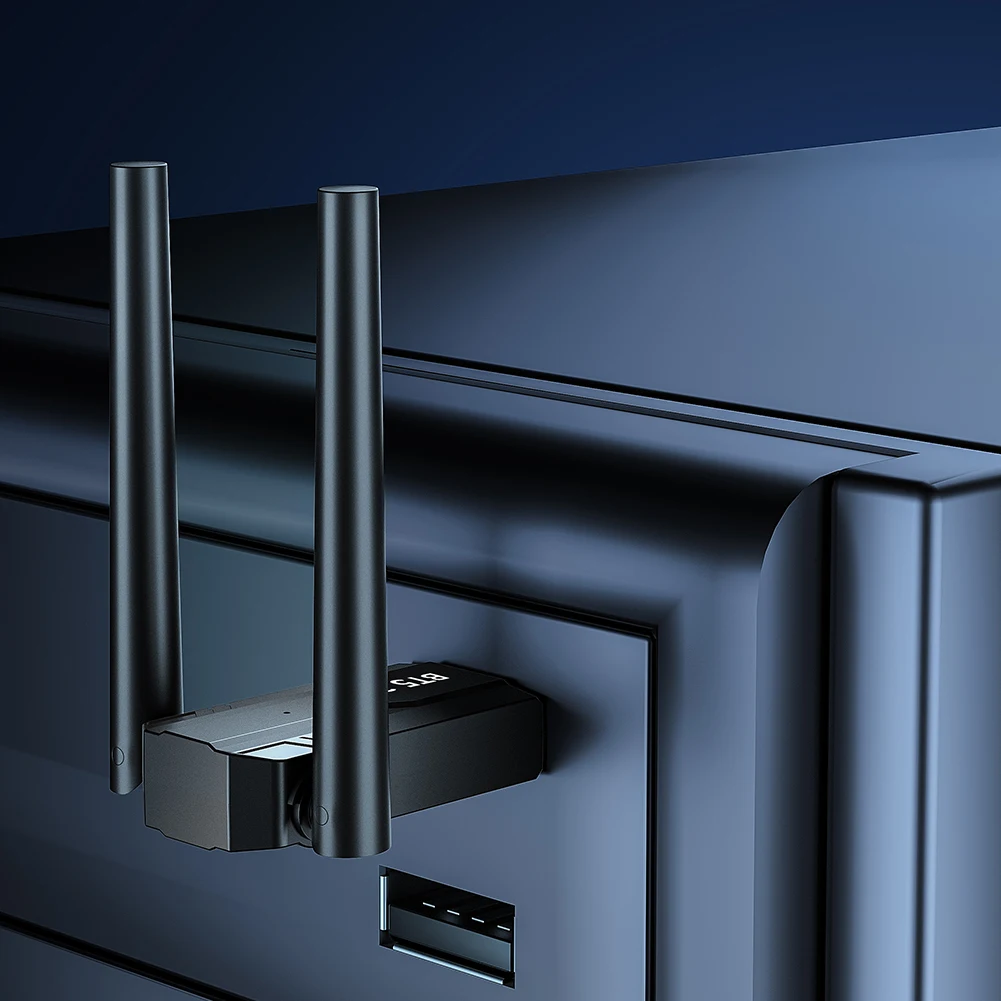 

Portable Audio Music Receiver Transmitter for Computer Speaker Mouse 3Mbps Bluetooth-Compatible 5.3 Wireless USB Adapter