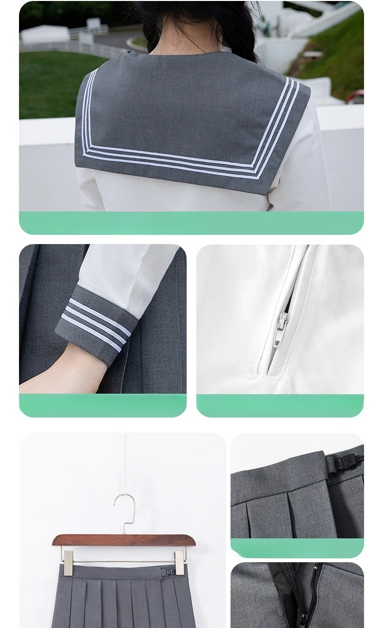 JK Suit Dress Outfit Set uniformi Costume da donna e ragazza di Halloween