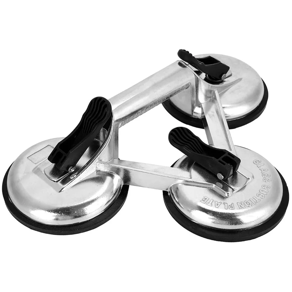 

Heavy Duty Stainless Steel Vacuum Suction Cup Triple Plate Professional Glass Puller Lifter Mover Sucker Pad Auto Tool, Car Dent