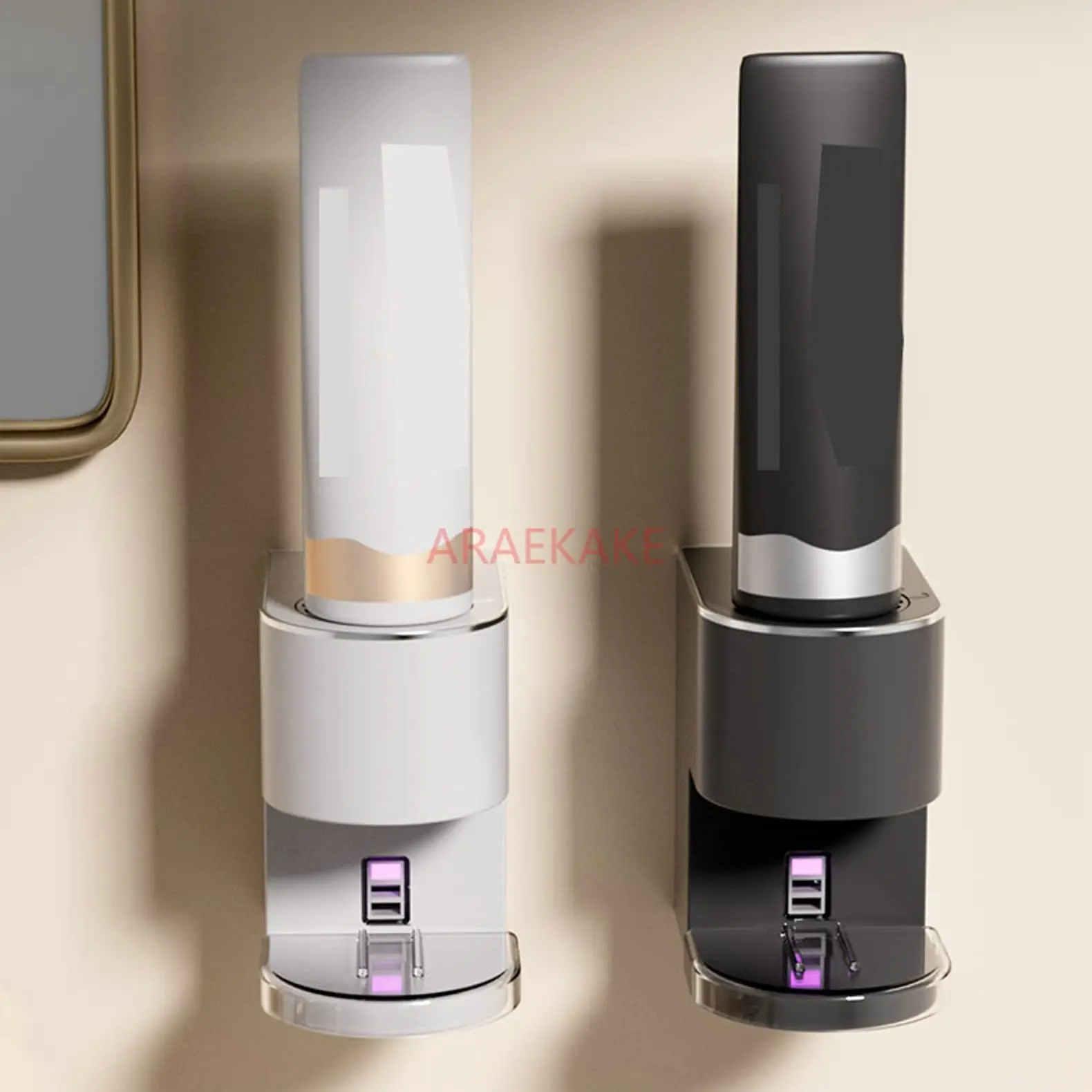 

1pcs Fully automatic induction toothpaste squeezing intelligent electric non-contact squeezing wall mounted toothbrush storage