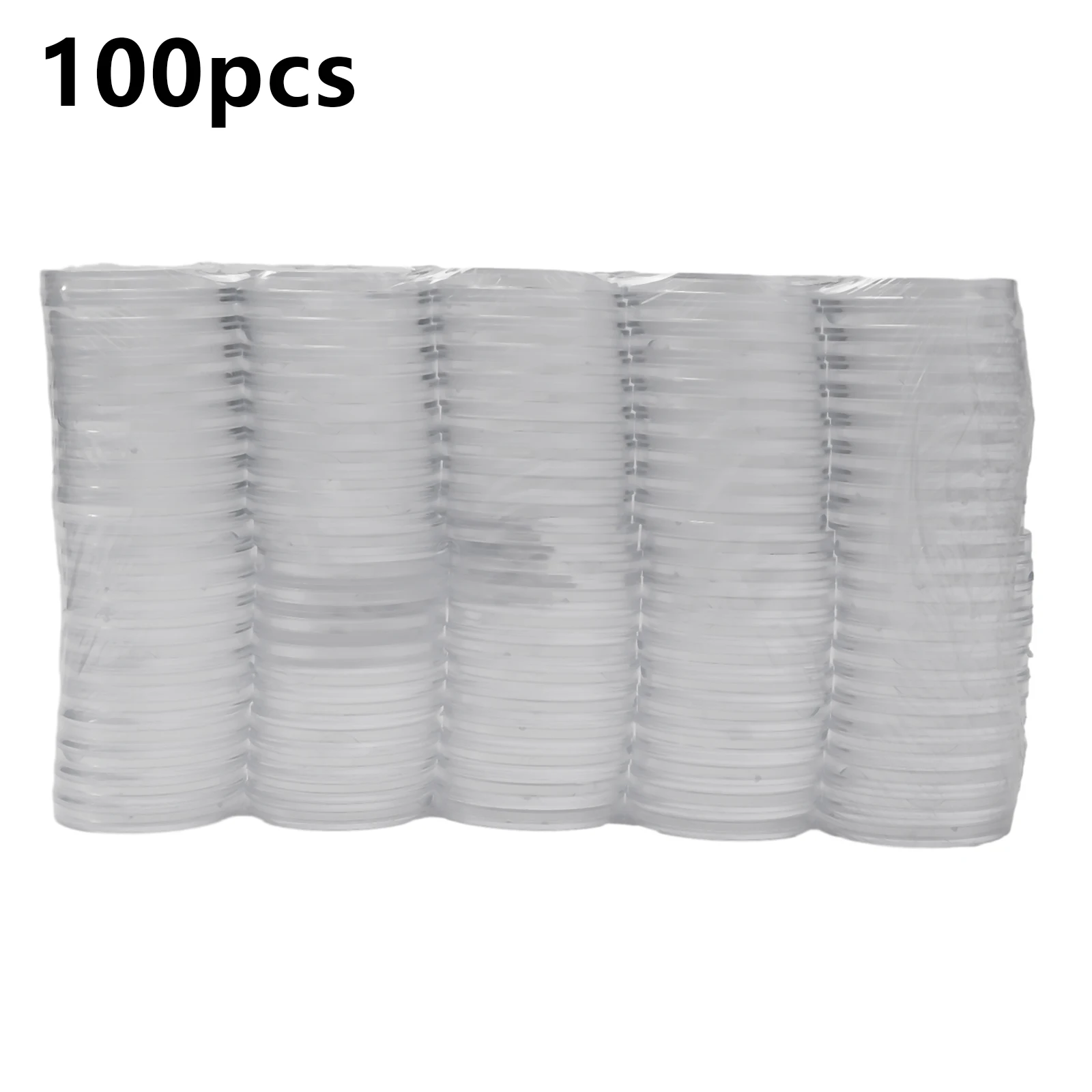 

Home Storage Organizer Coin Capsules Coin Cases 100pcs Plastic Rimless Coin Capsules Display Holder High Quality