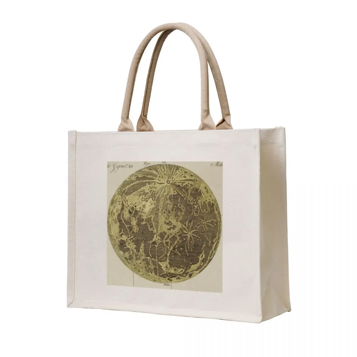 

Vintage Lunar Map Tote Bag custom fabric bag canvas tote bag Women's bags