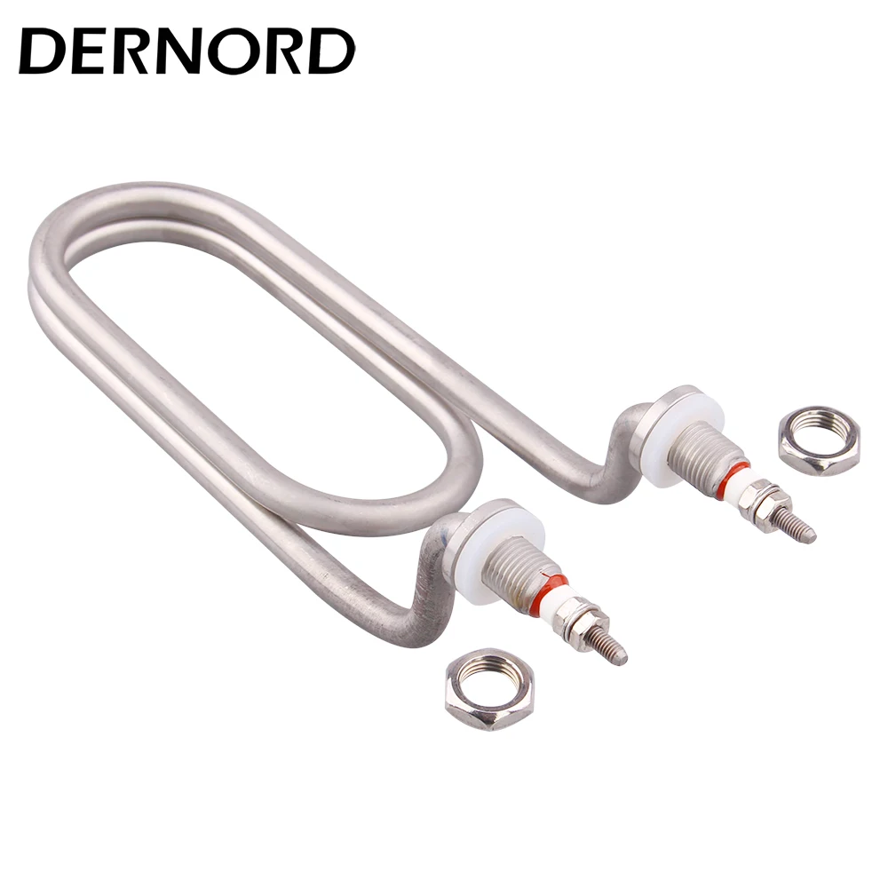 Dernord 120v 950w Autoclave Bend Heating element M12 Thread Heater For Sterilization  Stainless Steel 304 240V 900W