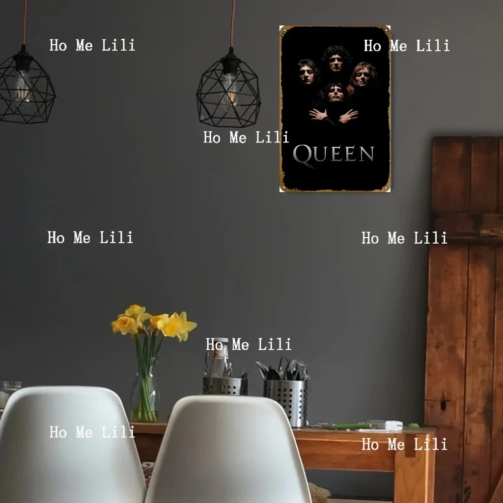 Queen Rock Band Poster 2 Vintage Metal Music Poster Hope Style Tin Sign Inches Suitable For Wall Decoration