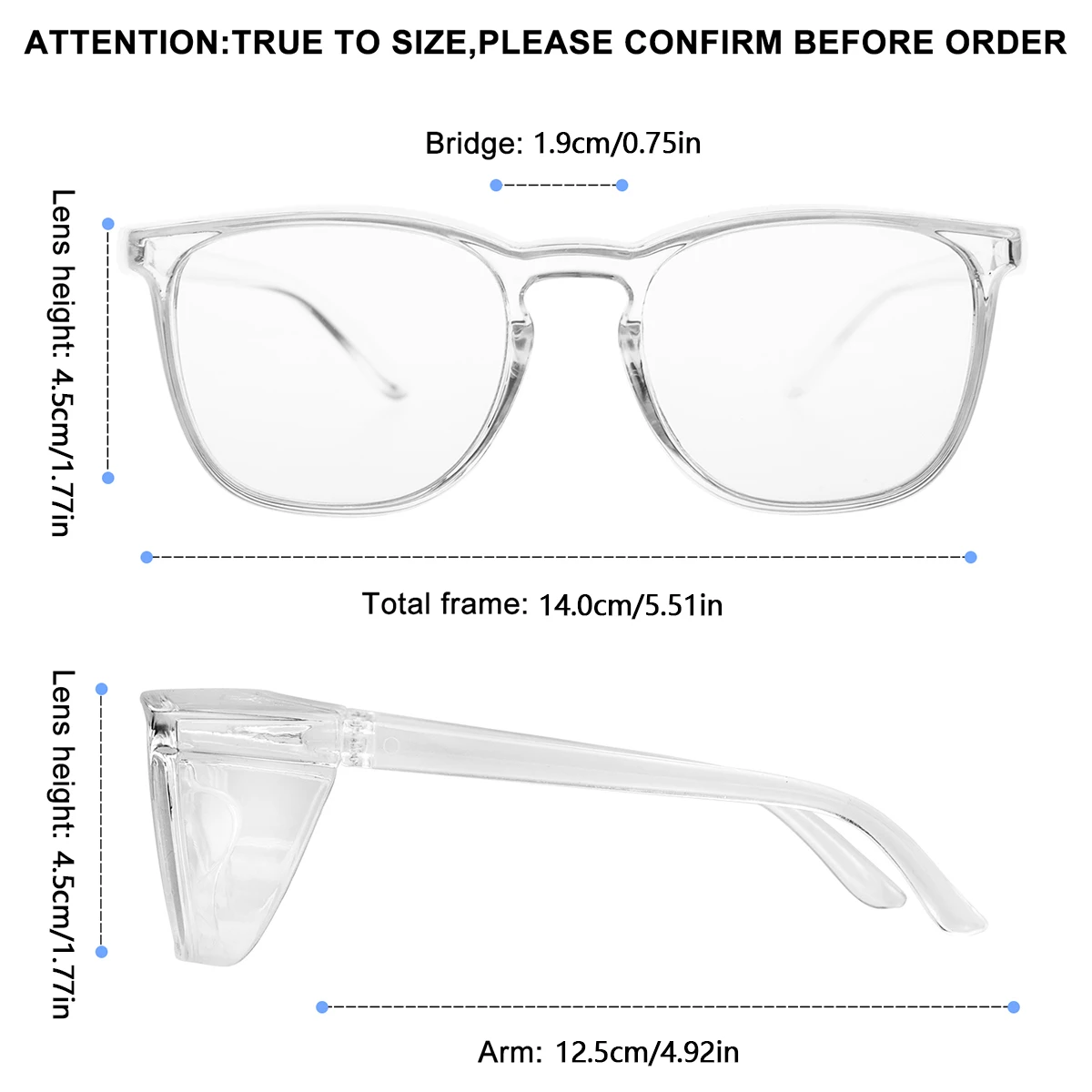 للجنسين UV400 حماية مكافحة الضباب نظارات حماية الضوء الأزرق حجب مكافحة اللعاب حبوب اللقاح نظارات حماية العين شفافة