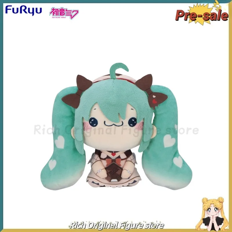 【Preventa】Original FuRyu MOCHIPICO Piapro Hatsune Miku × Tyrolean Chocolate Lechoso Anime Figura Modelo Juguetes Adornos