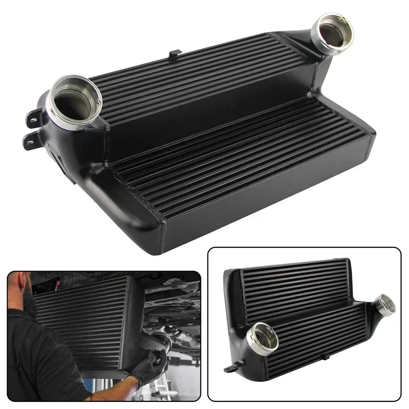 High Performance Tuning Intercooler Fit for BMW X5 E70 3.0d 3.0sd 06-10 Black Silver Turbo Intercooler
