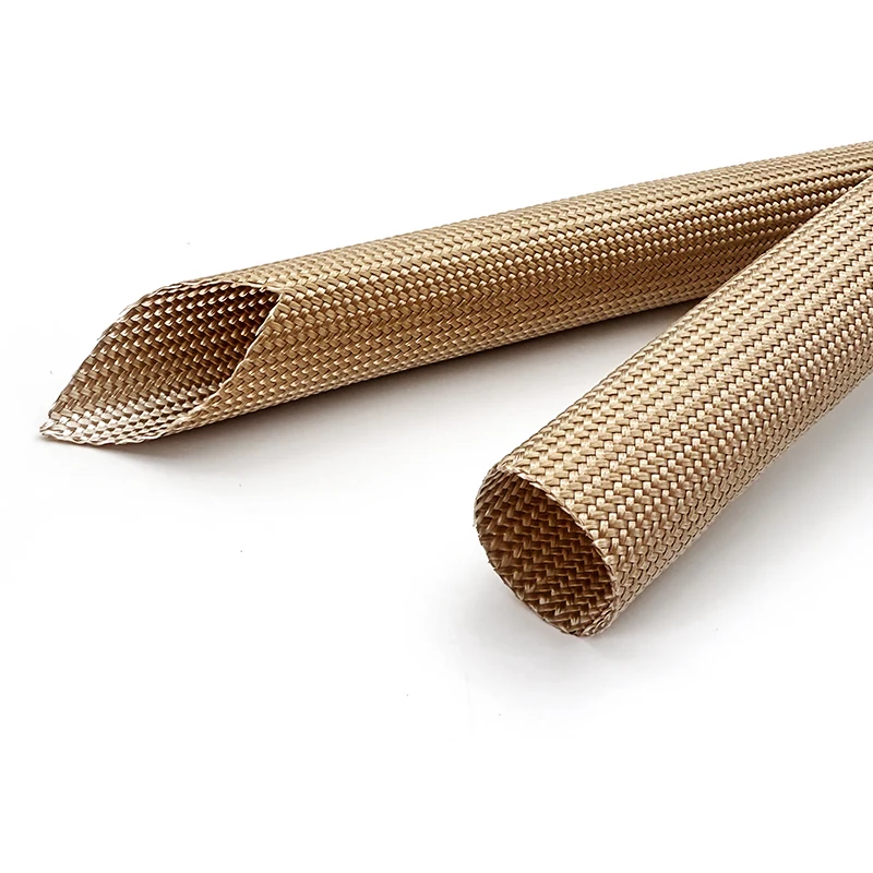 1~30mm 800 Deg.C Braided Fiberglass Cable Sleeve High Temp Chemical Glass Insulation Soft Fiber Tube Cable Protector Sleeving