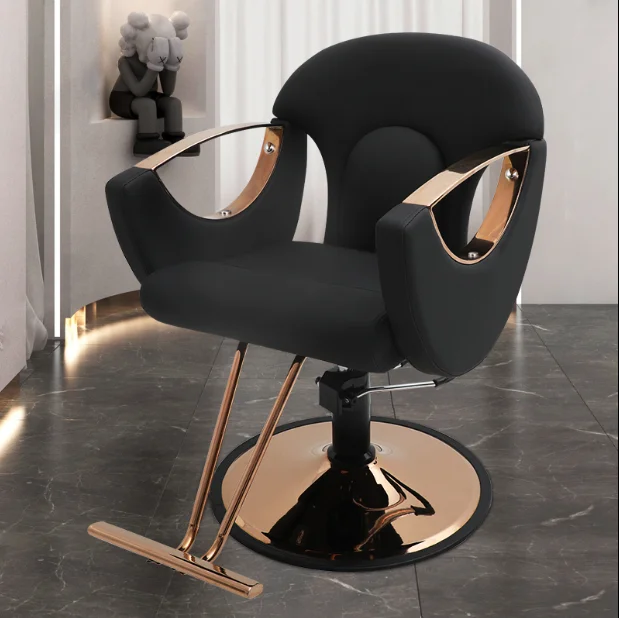 

Barber shop chair hair salon special high-end lift hair salon ironing seat can be put down modeling stool