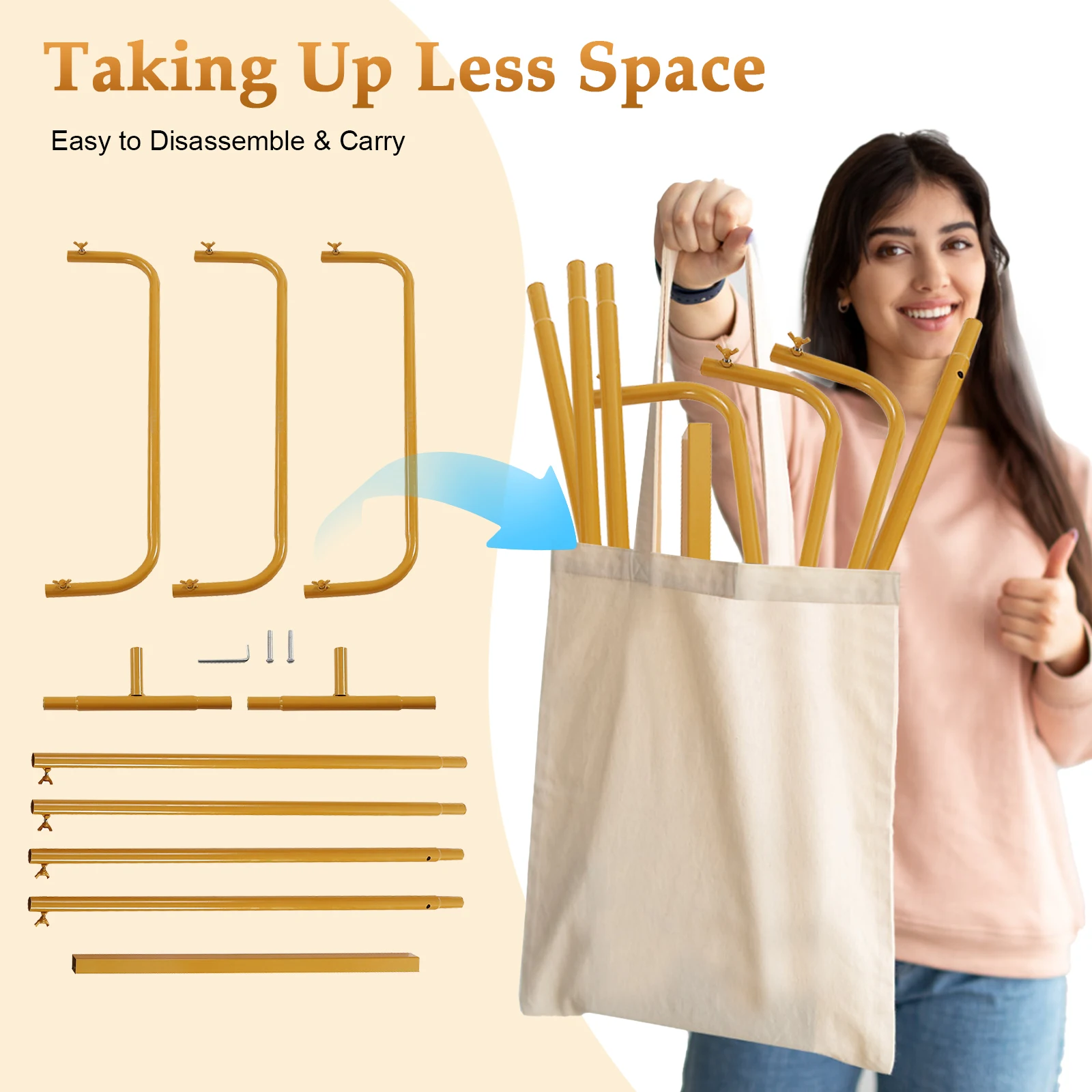 4.9 Feet Metal Wedding Sign Stand Welcome Sign Frame DIY Wedding Sign Rack for Welcome Signs ﻿            ﻿