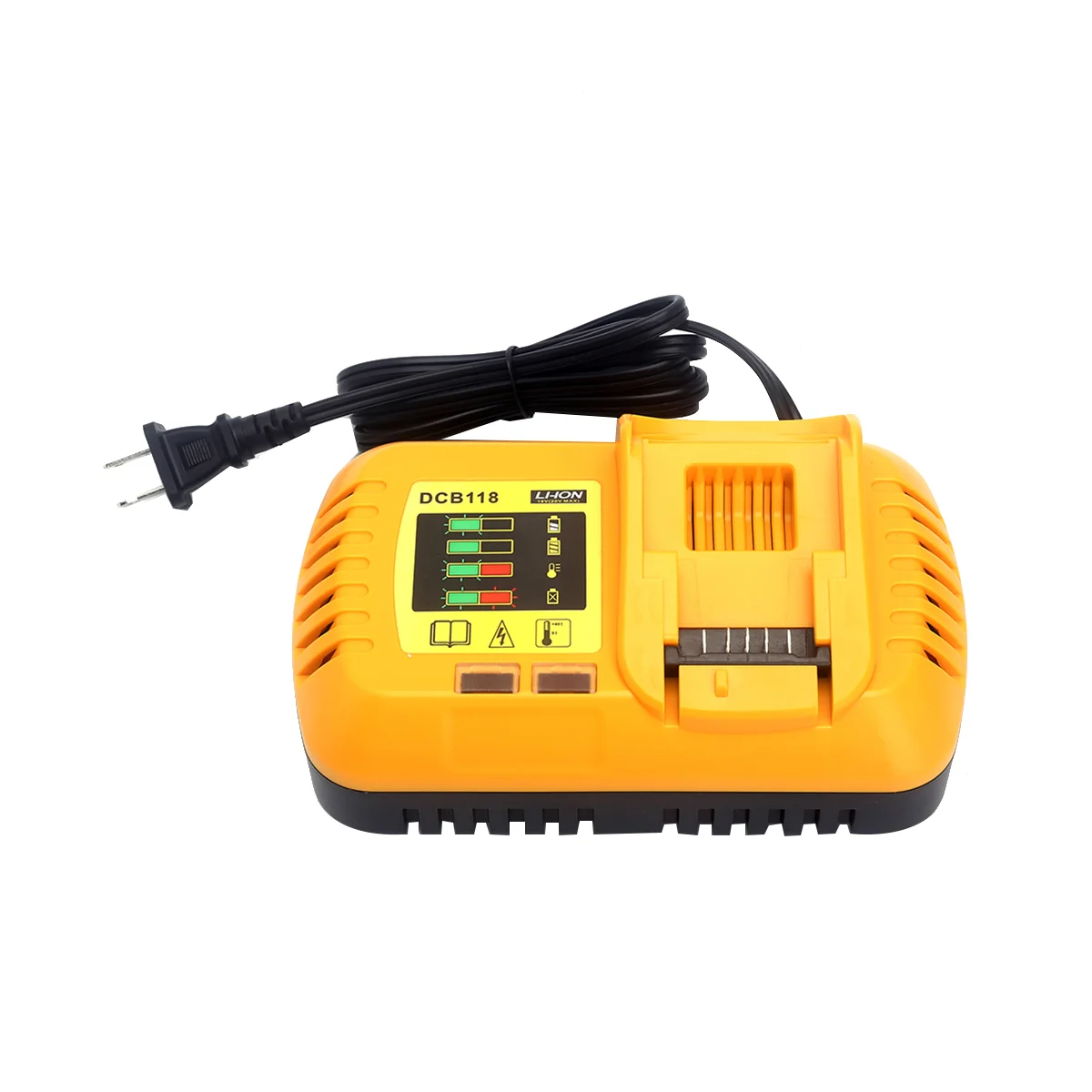 

8A DCB118 Battery Charger for Dewalt Battery 10.8V 12V 14.4V 18V 20V DCB200 DCB101 DCB115 DCB107 DCB105 DCB140(US Plug)