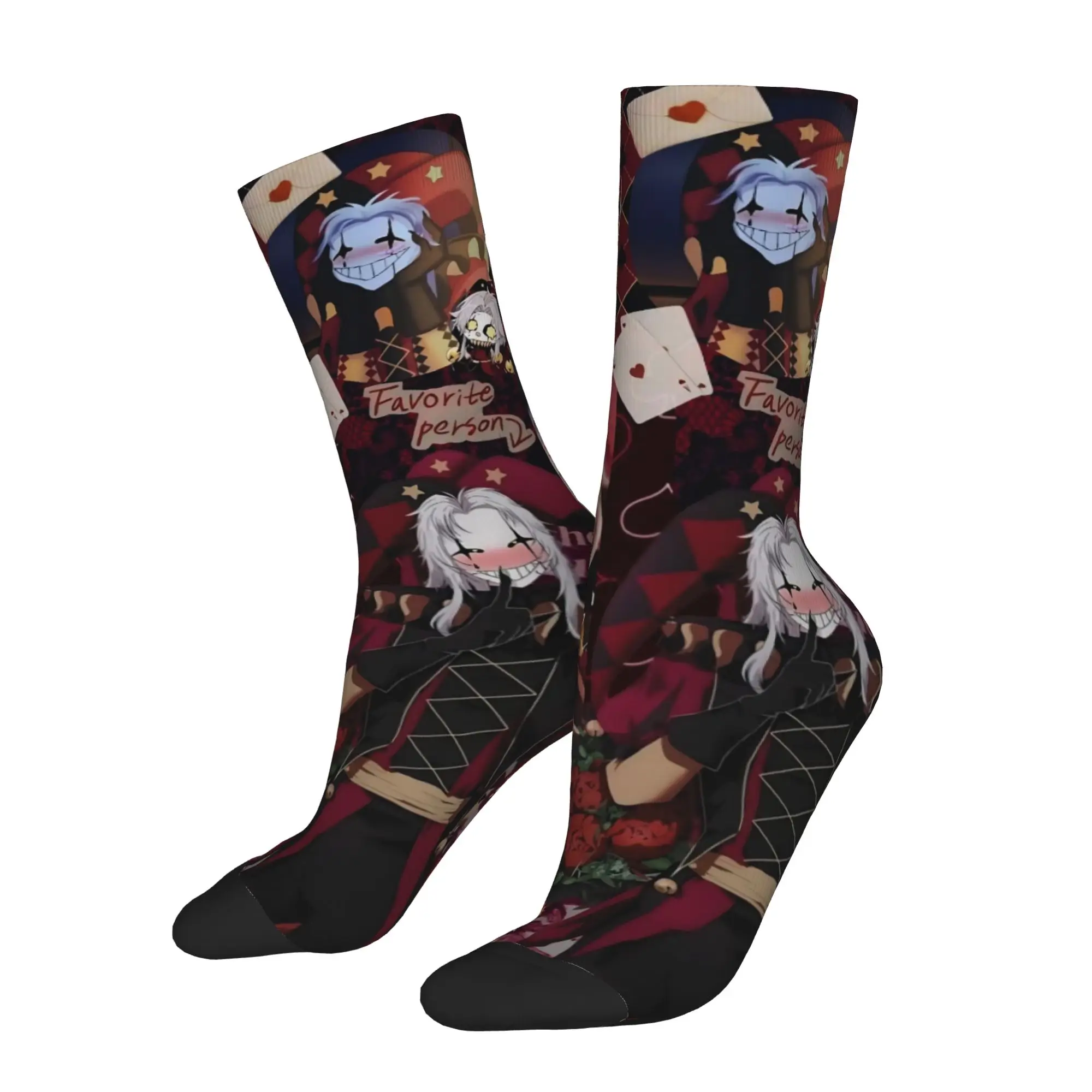 Autumn Winter Casual Men's Women's The F-Freak Circus Pierrot Socks  Breathable Soccer Socks