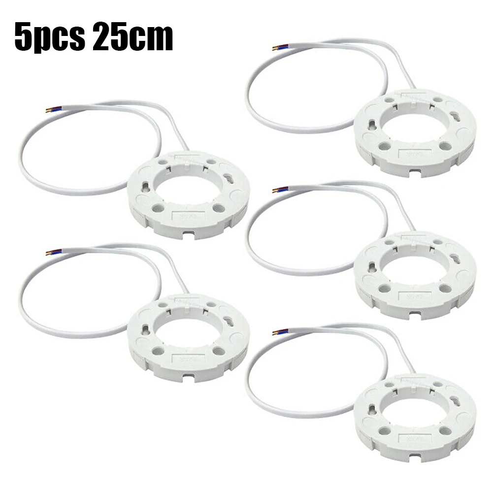 5pc GX53 Base Fitting For GX53 Lamps Fly Leads For LED And CFL GX53 Light Bulb Fitting 10CM Ceiling Wall Lamp Holder