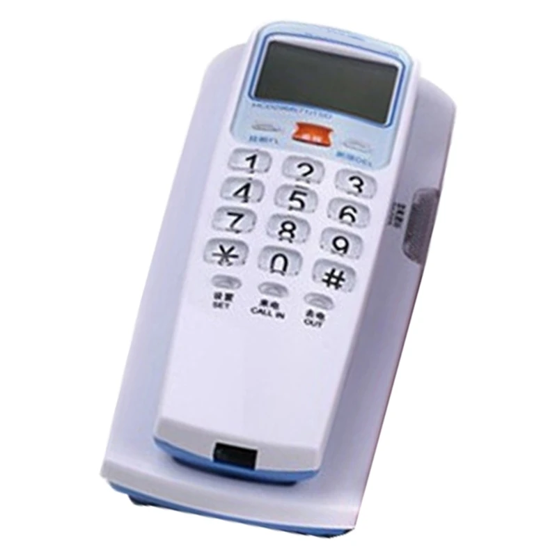 Wall Mountable Corded Phone with Caller Display Last Number Redial Multiple Color for Efficient Hotel Management