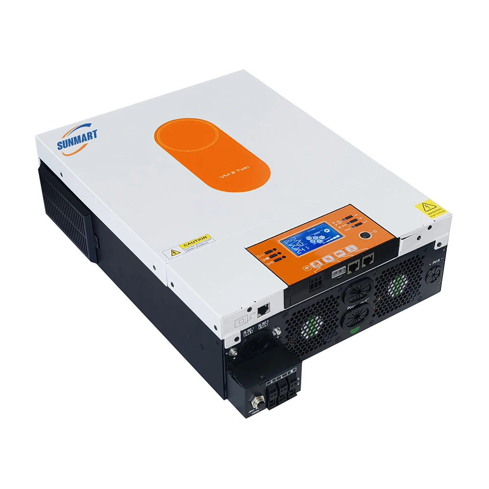 4k Solar Hybrid Inverter Dc to Ac Mppt Dual Output 24V 120A MPPT Pv Range 60-500 Built in Wifi 97% Efficiency Pure Sine Wave view 4