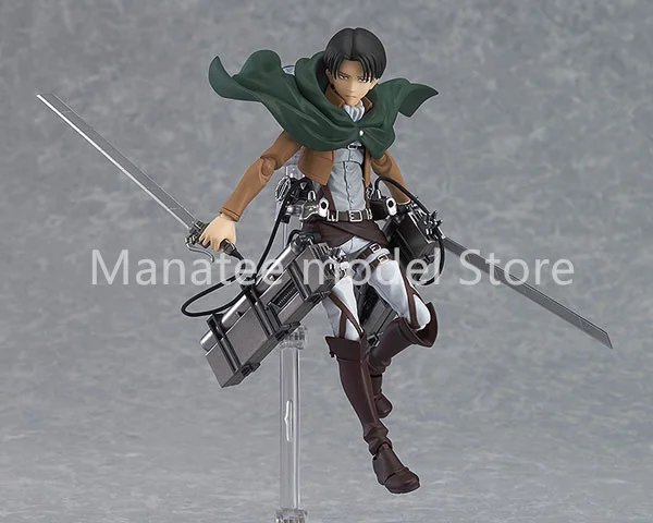 Max Factory Original figma - Attack on Titan: Levi PVC Action Figure Anime Model Toys Collection Doll Gift