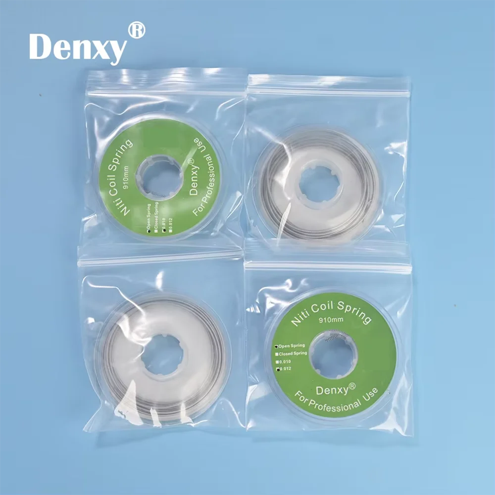 2Pc Chất Lượng Cao 910Mm/Cuộn Nitinol Chỉnh Nha Cuộn Dây Lò Xo Mở Lò Xo Gần Mùa Xuân Ortho Phụ Kiện Niti Chỉnh Nha chân Đế