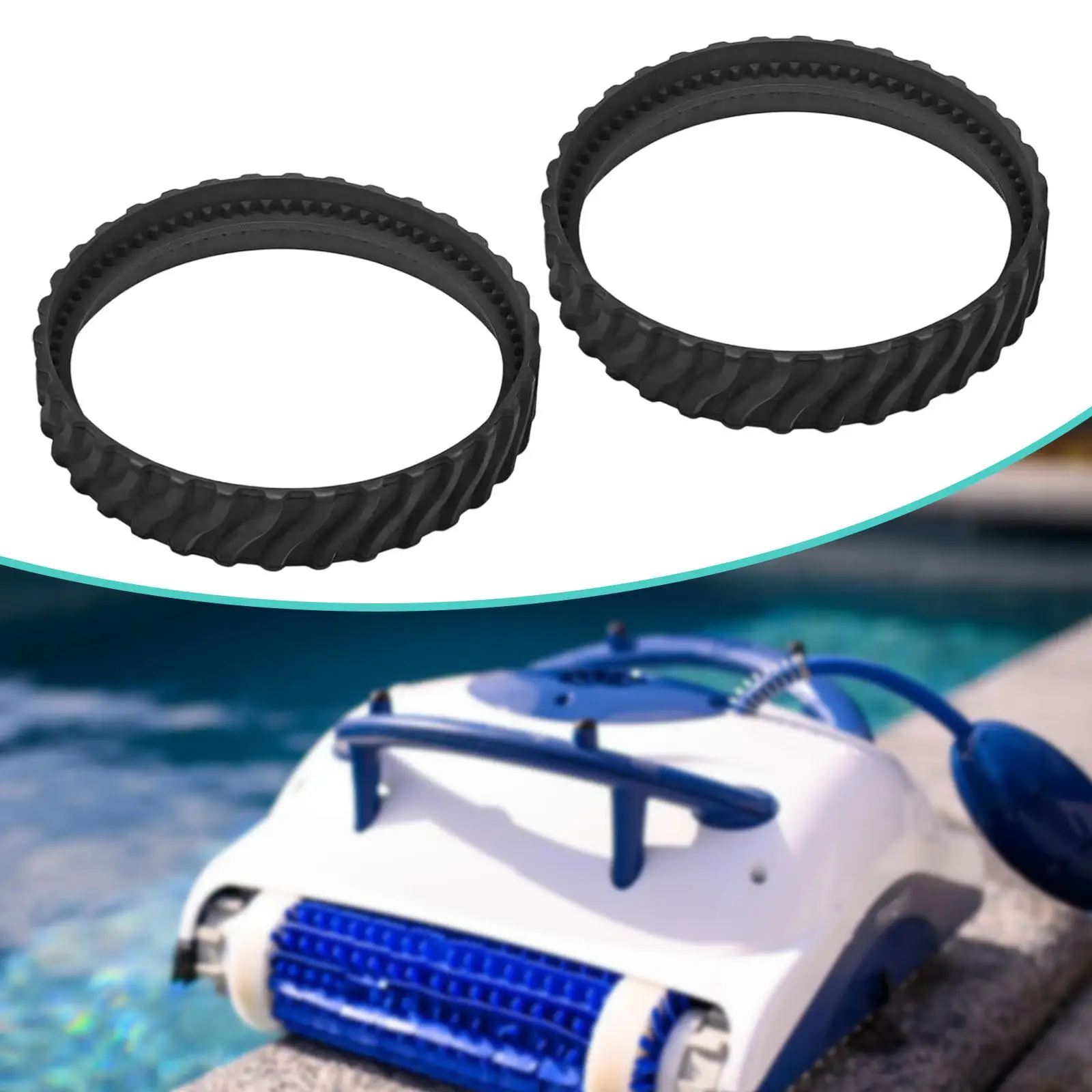 

2 шт., шины для чистки бассейна, 15,24 см, универсальные аксессуары, портативные принадлежности, резиновое колесо для MX8el, для дома, сада, под водой