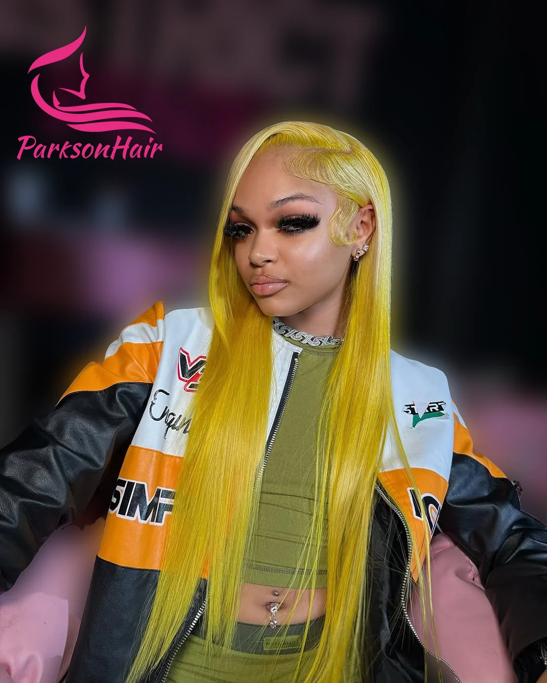 

13x6 Light Yellow Lace Front Human Hair Wigs Wear & Go Bone Straight 613 Blonde Colored Glueless Human Hair Wigs Pre Plucked