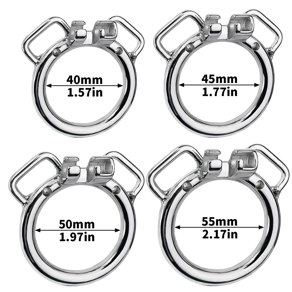 Stainless Steel Chastity Cage Device Penis Rings Bondage Belt Cock CB Lock BDSM Sex Toys for Man Gay Adult Products Accessories view 2