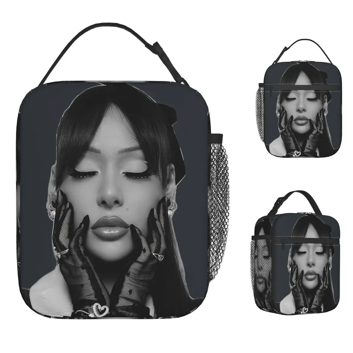 

Ayliva Singer Rapper Lunch Bag For Girls Print Lunch Box Kawaii Travel Cooler Bag Portable Insulated Oxford Thermal Lunch Bags