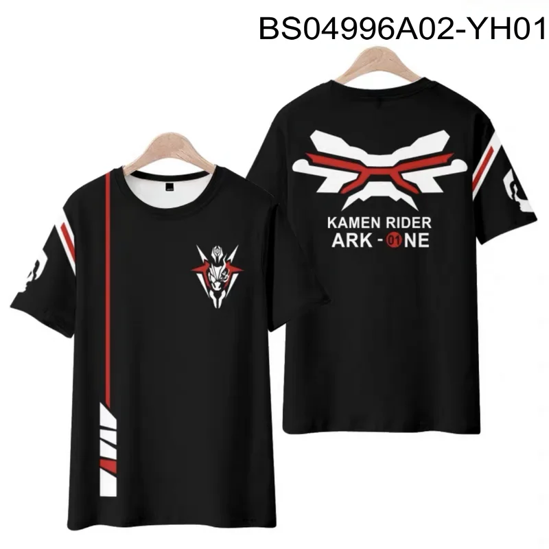 Kamen Rider Ark-One 3D Printing T-shirt Summer Fashion Round Neck Short Sleeve Popular Japanese Anime Streetwear Plus Size