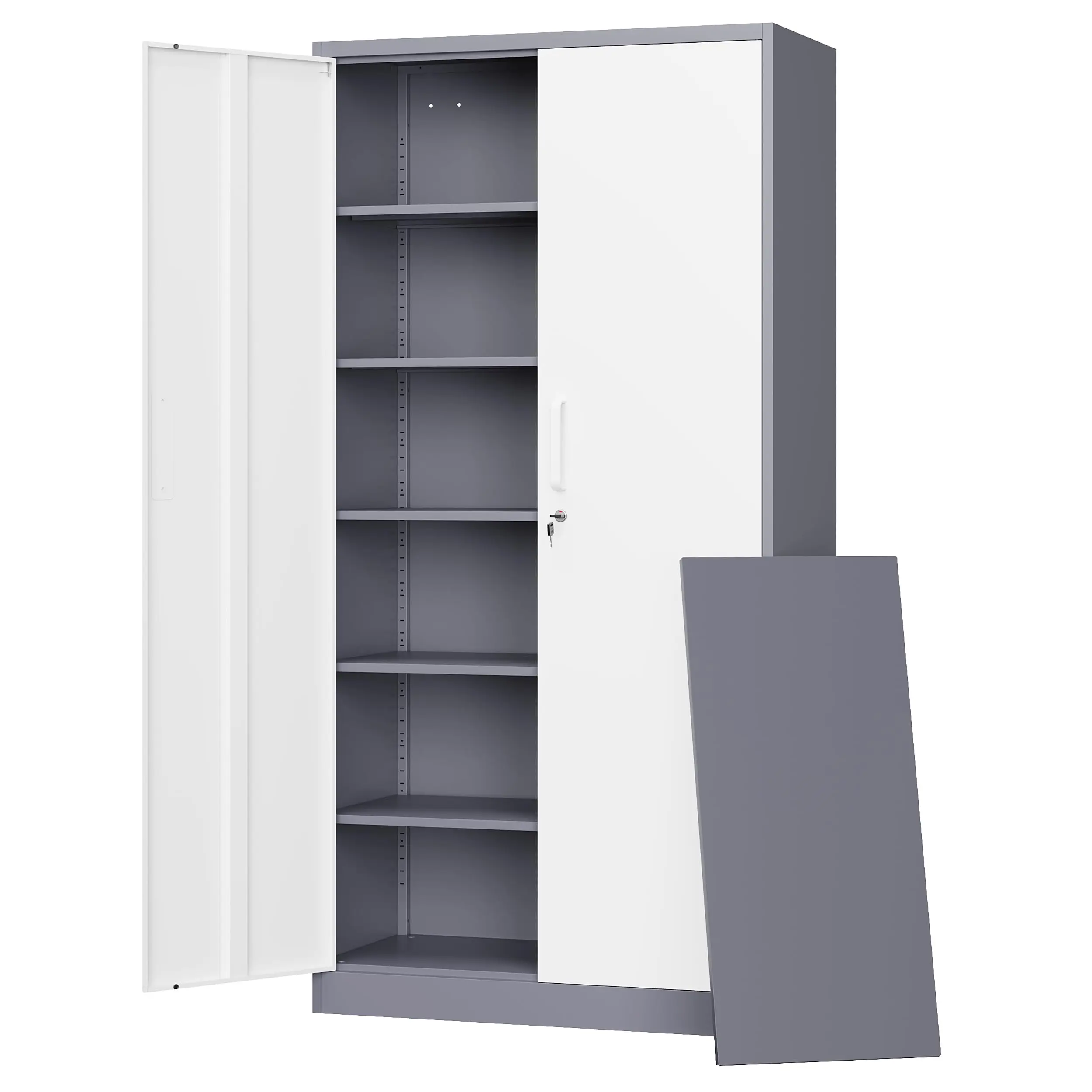 Metal Storage Cabinet with Lock Door, 71